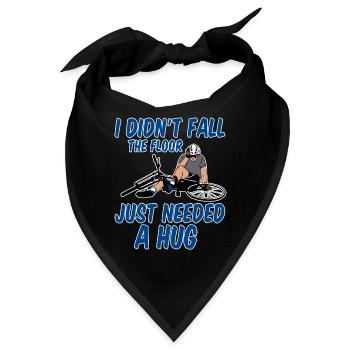 I Didn't Fall, The Floor Just Needed A Hug 4 - Bandana - Schwarz - Vorne