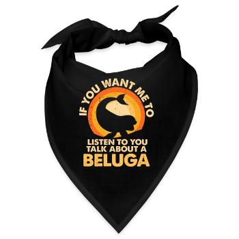 Hören Sie Sprechen Über Tier Beluga - Bandana - Schwarz - Vorne