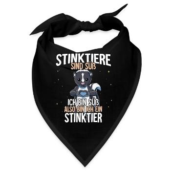 Stinktiere Sind Süß Stinktier - Bandana - Schwarz - Vorne
