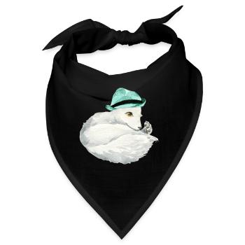 Niedlicher Polarfuchs - Bandana - Schwarz - Vorne