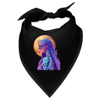 Space Fighter 3 - Bandana - Schwarz - Vorne