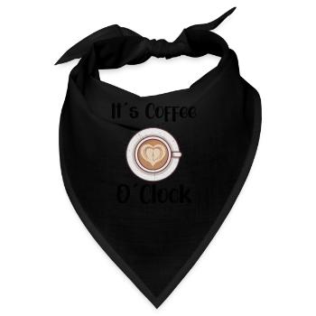 Coffee Lover Caffeine Molecule Java Latte Espresso - Bandana - Schwarz - Vorne