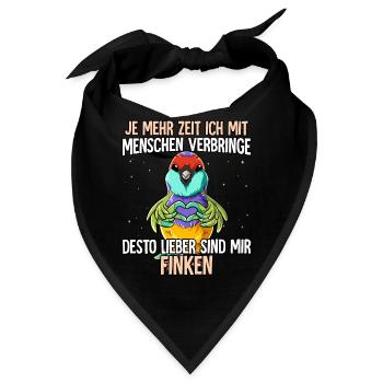 Finken - Bandana - Schwarz - Vorne