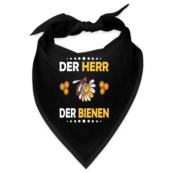 Bienenzucht und Honig - Bandana - Schwarz - Vorne