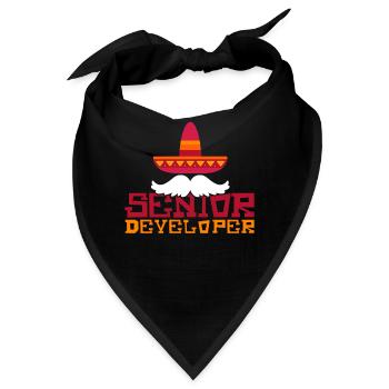 Senior Developer Programming Programmer - Bandana - Schwarz - Vorne