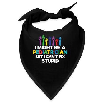 Kinderkrankenschwester - Bandana - Schwarz - Vorne