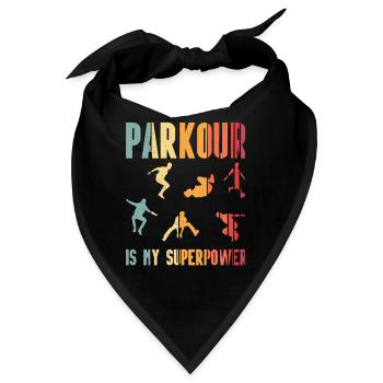 Parkour - Bandana - Schwarz - Vorne