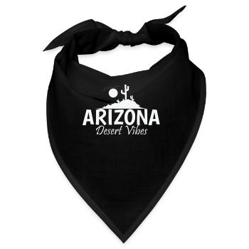 Arizona Desert Vibes USA Amerika - Bandana - Schwarz - Vorne