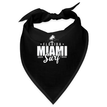 Florida Miami Surf south Beach USA Amerika - Bandana - Schwarz - Vorne