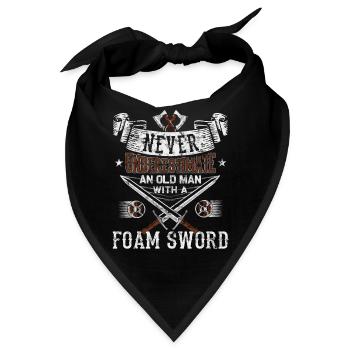 Lustiges Larp Schwertkampf Rollenspiel - Bandana - Schwarz - Vorne