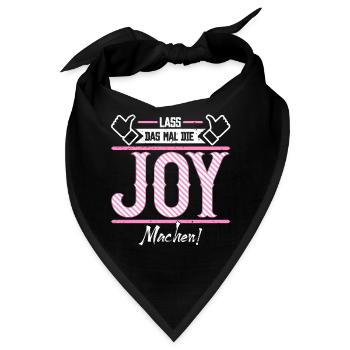 Joy Geschenkidee Geschenk Geburtstag - Bandana - Schwarz - Vorne