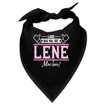 Lene Geschenkidee Geschenk Geburtstag - Bandana - Schwarz - Vorne