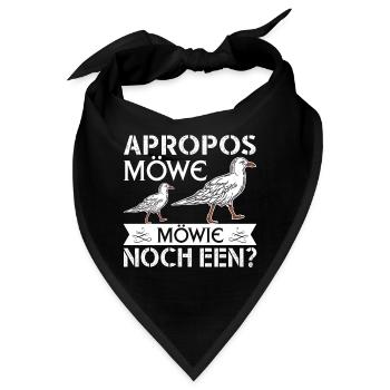Apropos Möwe Möwie Noch een Plattdeutscher Norden - Bandana - Schwarz - Vorne