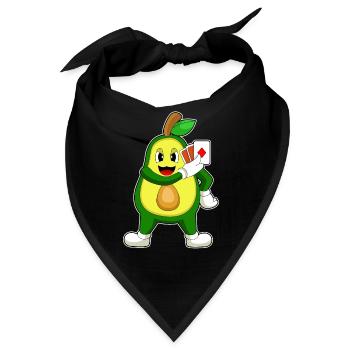 Avocado Poker Pokerkarten - Bandana - Schwarz - Vorne