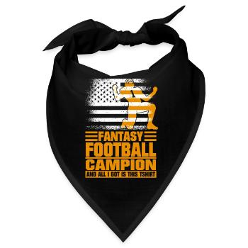 Fantasy Football Champ Champion Fantasy Football - Bandana - Schwarz - Vorne