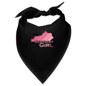 Kentucky Girl USA Amerika - Bandana - Schwarz - Vorne