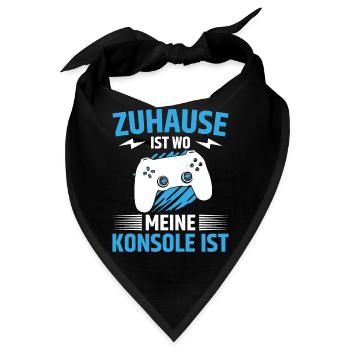 Zuhause Ist Wo Meine Konsole Ist - Bandana - Schwarz - Vorne