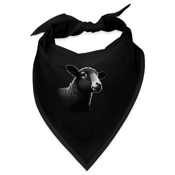 Schaf Schablone Art.-nr - Bandana - Schwarz - Vorne
