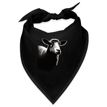 Schaf Schablone Art.-nr - Bandana - Schwarz - Vorne