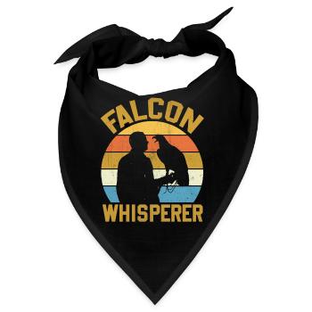Falcon Whisperer Falconry - Bandana - Schwarz - Vorne