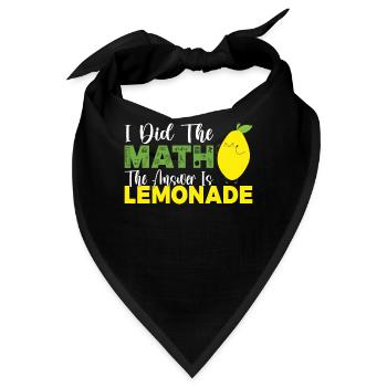 Limonade Geschenkideen - Bandana - Schwarz - Vorne