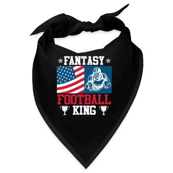 Fantasy Football König Fantasy Football Champ - Bandana - Schwarz - Vorne