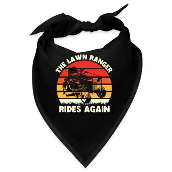 Der Lawn Ranger reitet wieder Shirt Rasen - Bandana - Schwarz - Vorne