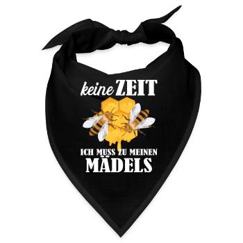 Bienenzucht und Honig - Bandana - Schwarz - Vorne