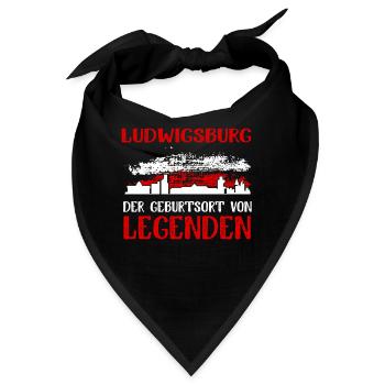 Ludwigsburg Der Geburtsort Von Legenden - Bandana - Schwarz - Vorne