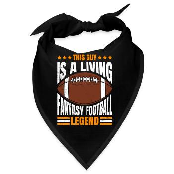 Dieser Typ ist eine lebende Fantasy Football - Bandana - Schwarz - Vorne