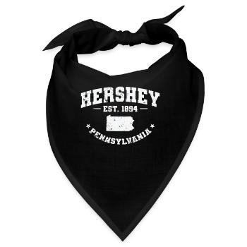 Pennsylvania Hershey Est. 1894 USA Amerika - Bandana - Schwarz - Vorne