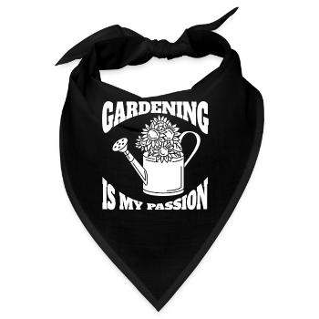 Gärtner Hobbygärtner Geschenk Garten Obstgarten - Bandana - Schwarz - Vorne