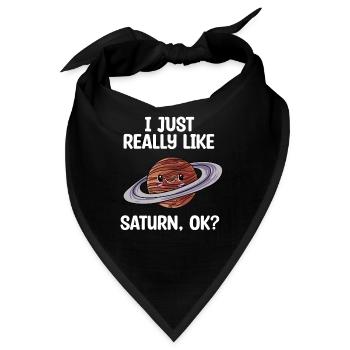 Saturn - Bandana - Schwarz - Vorne