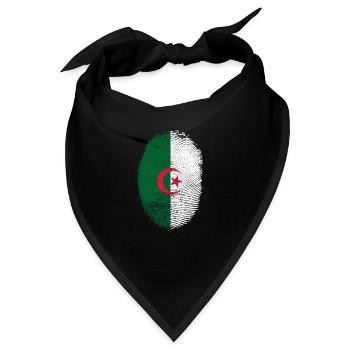 Algeria Flag DNA Country - Bandana - Schwarz - Vorne