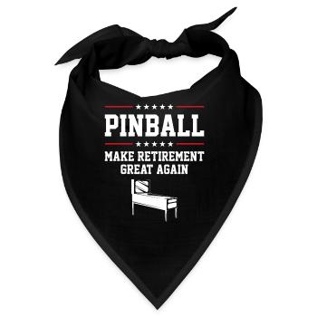 Retro Pinball Arcade Spiel Liebhaber Vintage Lifes - Bandana - Schwarz - Vorne
