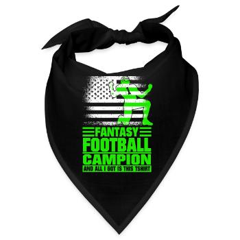 Fantasy Football Champ Champion Fantasy Football - Bandana - Schwarz - Vorne