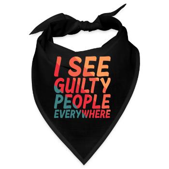 I See Guilty People Everywhere 2 - Bandana - Schwarz - Vorne