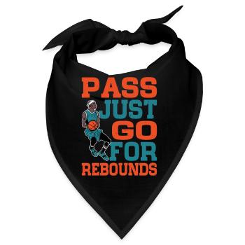 Pass, Just Go For Rebounds 3 - Bandana - Schwarz - Vorne