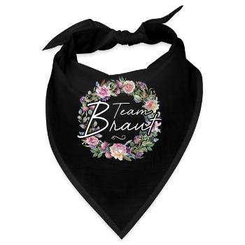 JGA Frauen T-Shirts Junggesellinnenabschied Damen - Bandana - Schwarz - Vorne