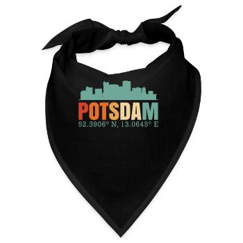 Potsdam Skyline - Bandana - Schwarz - Vorne