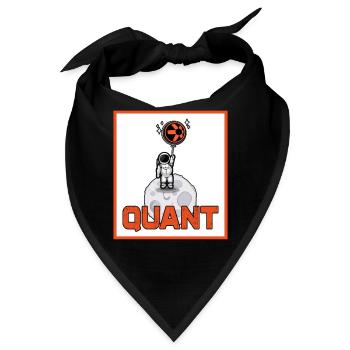 Quant Krypto Shirt Crypto Blockchain Geld Geschenk - Bandana - Schwarz - Vorne