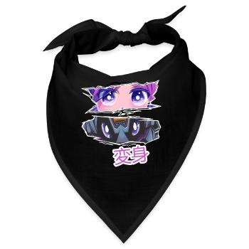 Transformation Anime von gut zu böse - Bandana - Schwarz - Vorne