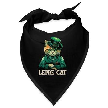 Lepre-Cat St. Patty - Bandana - Schwarz - Vorne