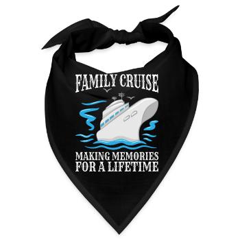 Coole Kreuzfahrt Kreuzfahrtschiff Familienurlaub - Bandana - Schwarz - Vorne