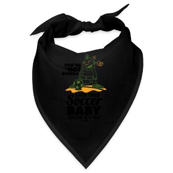 Baby Kleinkind Fußball - Bandana - Schwarz - Vorne