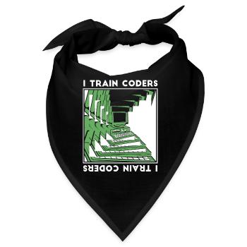 Entwickler Coder Programmierer Codierer - Bandana - Schwarz - Vorne