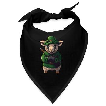 Schaf St. Patty - Bandana - Schwarz - Vorne