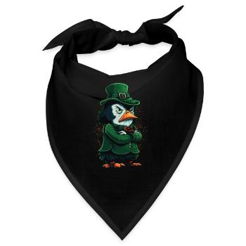 Pinguin St. Patty - Bandana - Schwarz - Vorne