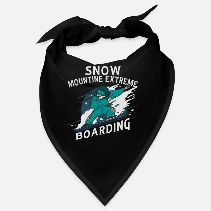 Snow Mountain Extreme Boarding Skeleton Bandana