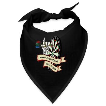 Dart Skull one hundred and eighty, Dartspiel darts - Bandana - Schwarz - Vorne